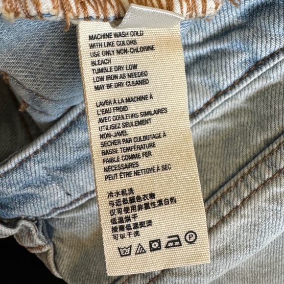 NWT Free People Denim A-Line Skirt, Size 25 - Picture 8 of 9